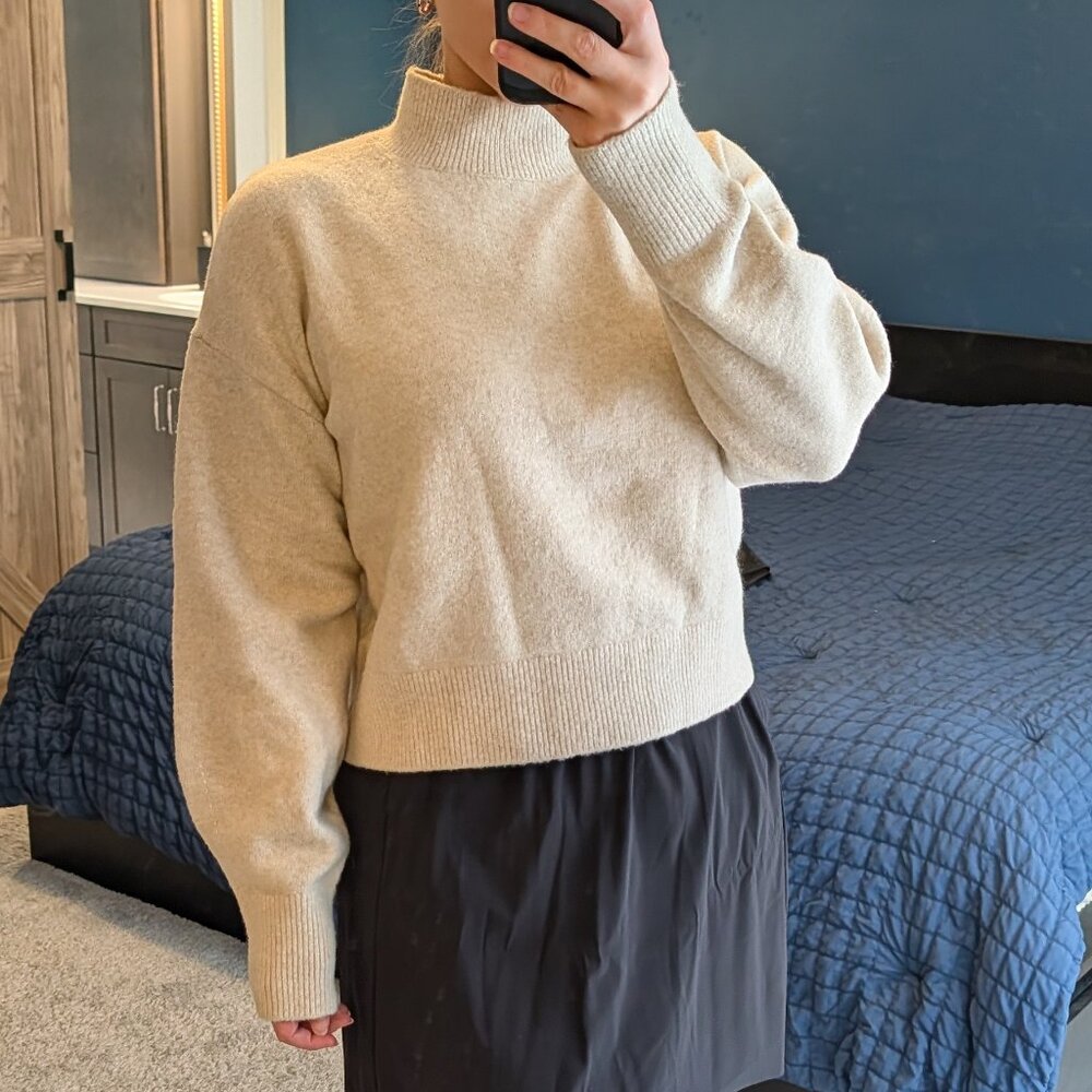 SOLD & Other Stories Wool Blend Mock Neck Sweater M